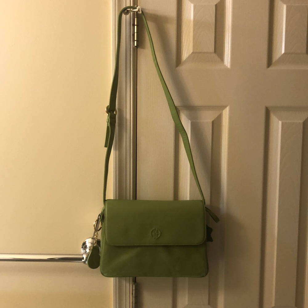 Vintage Giani Bernini green shoulder bag